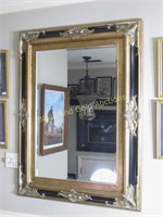 Large Ornately Framed Wall Mirror