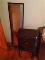 Mirror and Jewelry Chest