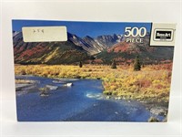 Sealed Vintage 500pc Puzzle of Selwyn Mountains