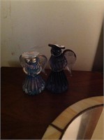 (2) Gibson Glass Angels