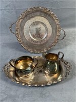 Flat of Vintage Silver Plate