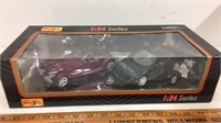 1997 Maisto 1/24 series 2 car display.  New in
