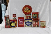 ADVERTISING TINS-RITZ, SOUP, MORE