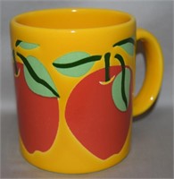 Vtg Waechtersbach Spain Pottery Apples Mug