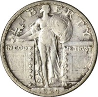 1924-S STANDING LIBERTY QUARTER - VF