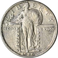 1925 STANDING LIBERTY QUARTER - NEARLY UNC