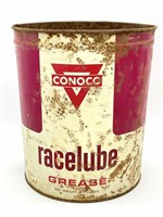 Conoco Racelube Grease Can 9” - Top is Bent