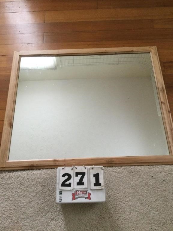 Wall mirror, 39"X22"