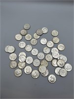 Bag of 44 Kennedy Halves (all 40% Silver)