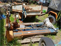 2 Post Hoist, Ford Gear Box & Sewing Machine