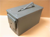 Green Metal Ammo Can Marked 15 M2A1 SCF