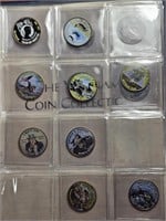 Colorized Kennedy Half Dollars (13 coins & .......