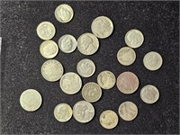 Assorted dimes, V. Buffalo Jefferson Nickels, ....
