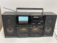 Yorx Vintage Boombox Triple Cassette Portable