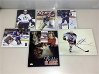 Autographed Hockey Photos, Some JSA Certified