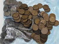 Bag of 1940's Wheat Pennies 1 1/2 lbs.