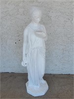 Woman w/ Jug Statue 40in Tall,  Cement