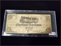 1851 City Bank of New Haven $10 Note