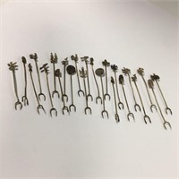 Large Group Of Sterling Silver Picks