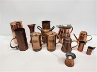 Copperware Pitchers and Shakers