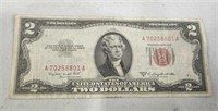 1953-B $2 RED SEAL BILL