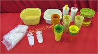 Tupperware: Drinking Glasses, Bowls, Mustard