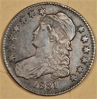 1831 Bust Half Dollar Nice Untouched XF