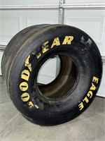 AUTH. NHRA ASHLEY FORCE RACE USED FUNNY CAR TIRE