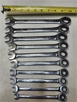 GearWrench SAE  ratcheting wrenches.