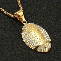 Fashion Men's Necklace Football Shape Pendant