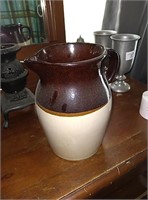 R.R.P stoneware pitcher