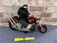 SANTA ON MOTORCYCLE - BATTERY OPERATED