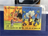 20th century comedic funny postcard unused