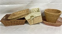 Wicker basket lot