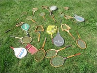 Wood Rackets Including: Bancroft, Wilson,