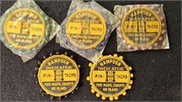 Lot of Hampen Indicator Map Chart Pin Tacks