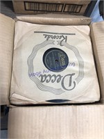 78 RPM RECORDS IN SLEEVES, DECCA RECORDS BOX