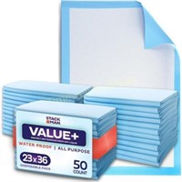 Chucks Disposable Underpads 50-Pack 23x36