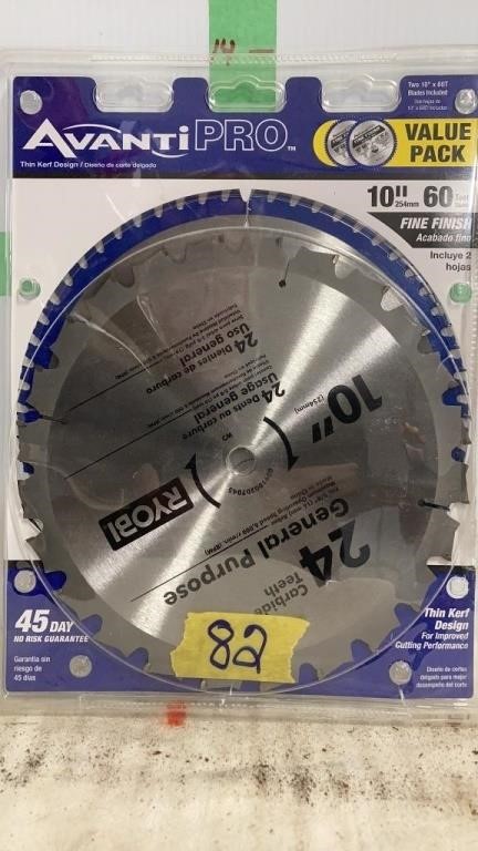 2 10" saw blades