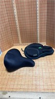 Bike seat with memory foam cover