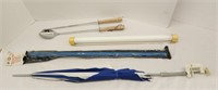 Clothes Rod, Light, Umbrella with Clamp and Large