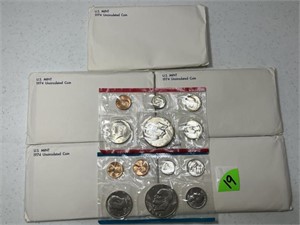 (5) 1974 Uncirculated Mint Sets