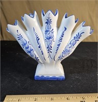 Hand painted 5-finger vase, Portugal