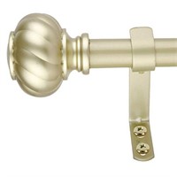 Decopolitan 1" Twist Knob Curtain Rod, 36 to 72