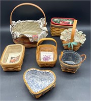 7 LONGABERGER BASKETS