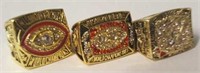 3 Redskins Commemorative Super Bowl Rings