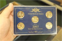 2003 Gold Plated 5 Quarters Collection