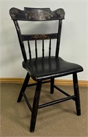 CHARMING LATE 1800'S STENCILLED ACCENT CHAIR