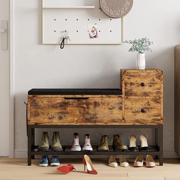 IRONCK Entryway Storage Bench