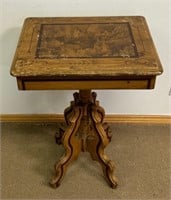 WONDERFUL 1880'S COUNTRY PINE STENCILLED STAND